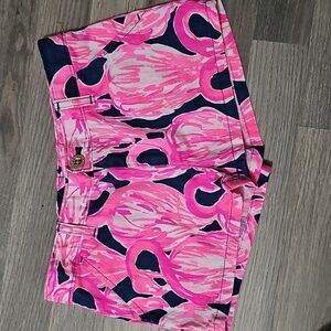 Lilly Pulitzer Vibrant Pink Flamingo Kids Shorts